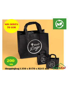 Carrier bag Non-woven 17L 200pc/box w/customer logo - 