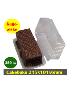 Multi-cakeboks Plastic tray w/hinged lid 350 pcs - 