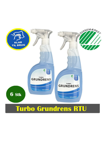 Turbo Grundrens RTU 6 x 750 ml. Sprayflaske. - 