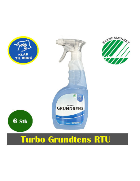 Grundrens Turbo RTU 6 x 750 ml. Sprayflaske. - 