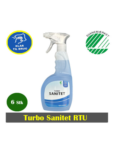 Sanitet Turbo RTU 750 ml. Sprayflaske.