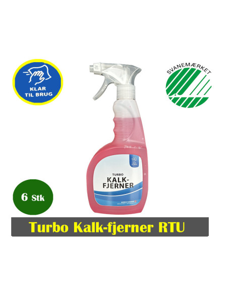 Turbo Kalk-fjerner RTU 750 ml. Sprayflaske.