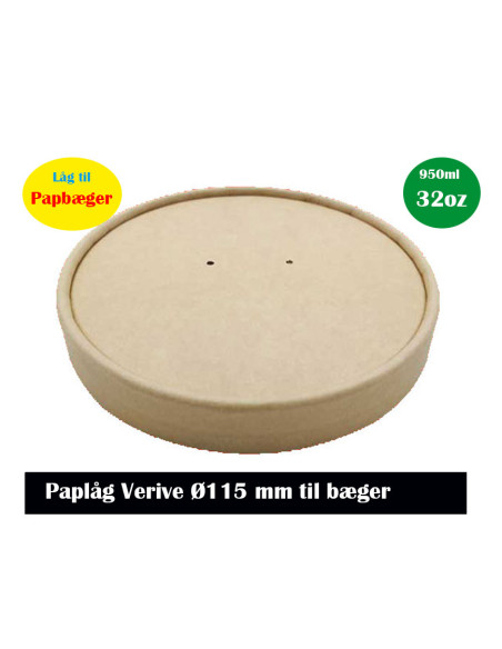Låg til Suppeskål stor pap