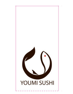 Youmi Sushi Napkins Airlaid 40x40 1/8 fold 1000 pcs. - 
