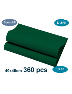 Napkin DuniSoft 40x40cm Airlaid 1/4 fold Black 720pc/box -  2