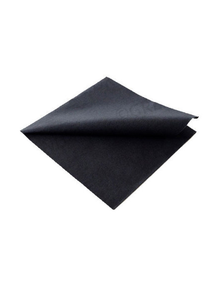 Serviet GreenSoft 40x40cm Airlaid 1/4 fold Sort 720stk/kar - 