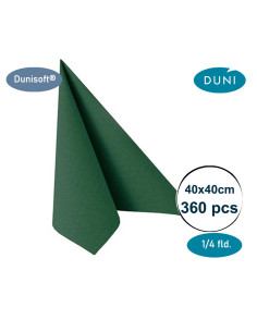 Napkin DuniSoft 40x40cm Airlaid 1/4 fold Black 720pc/box - 