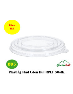 Glass Smoothie Pulsar (LID) Flat w/cross 32x50pc/box - 