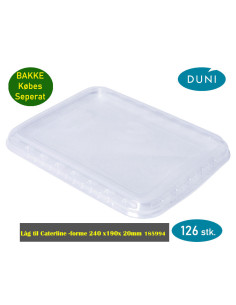 Lid for Tray forme 240 x 190 x 20 mm  Transp. - 