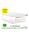 Beholder Araven lufttæt L53xB32.5xH10cm 1/1GN 13.7ltr polypropylen låg klar