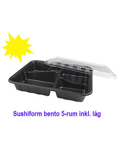 Sushi / Bento Tray 5-room 200pc/box -  2