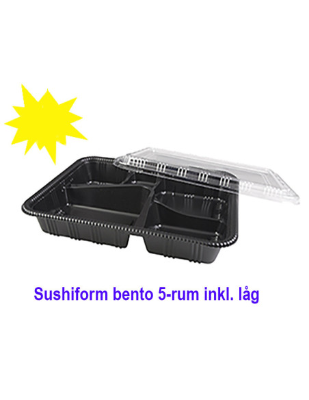 Sushi - Bento Bakke 5-rums 