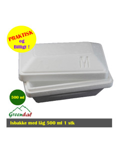 Ice box 500 ml with lid flamingo. - 
