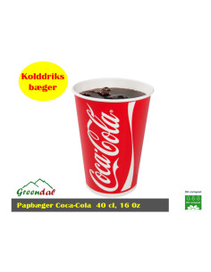 Drikkebæger Coca Cola Pap 400 ml