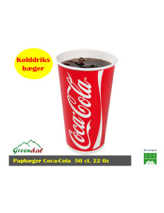 Drikkebæger Coca Cola Pap 500 ml
