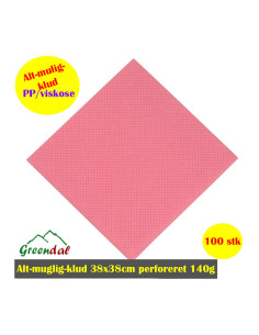 Universalklud 145gr Rød 38x38cm 100stk/pak - 