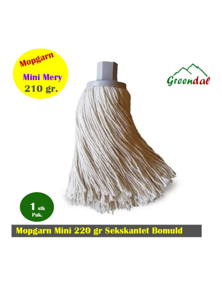 Mopgarn Mini 220 gr Sekskantet gevind Bomuld