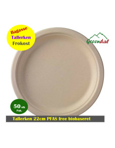 Plate Lunch Cane 22cm White 10x50pc/box - 