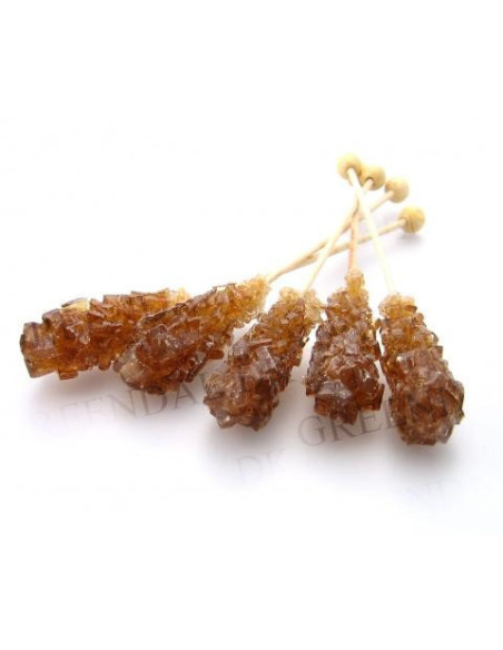 Kandispinde lange brune 100stk - 