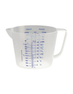 Målekande 1 ltr PP plast klar - 