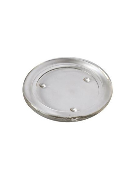 Lysplatte glas Ø80mm 12stk/kar - 
