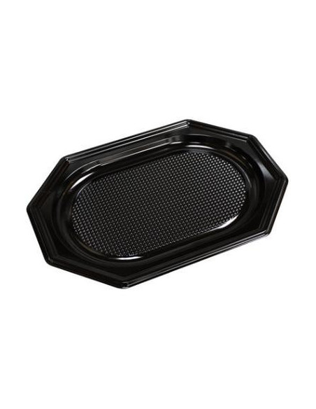 Serveringsfad Small plast sort 100stk - 