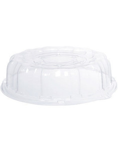 Plastic platter / Partybox for sushi w/lid Ø30.5cm 50pc/box -  2