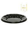 Plastic platter / Partybox for sushi w/lid Ø30.5cm 50pc/box - 
