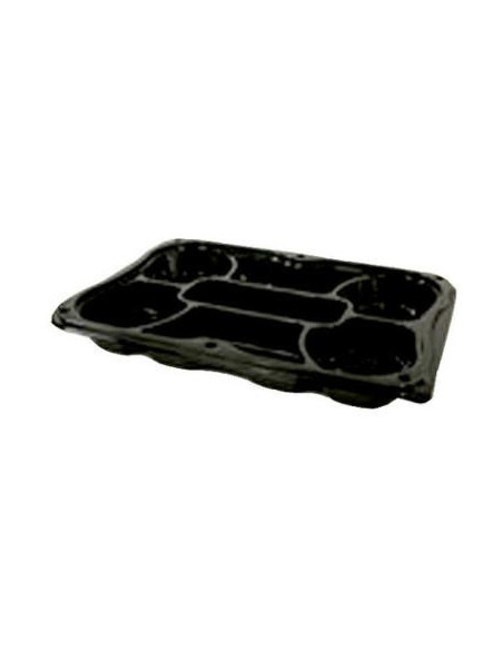 Tapas/anretning Bakke 7-rum m/løst låg 25stk/kar - 