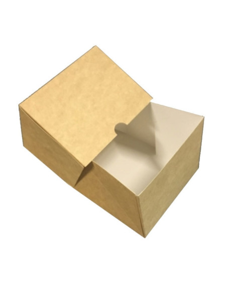 Burgerboks 135x135x105mm 4-pakt q-lock Kraft 195stk/kar - 