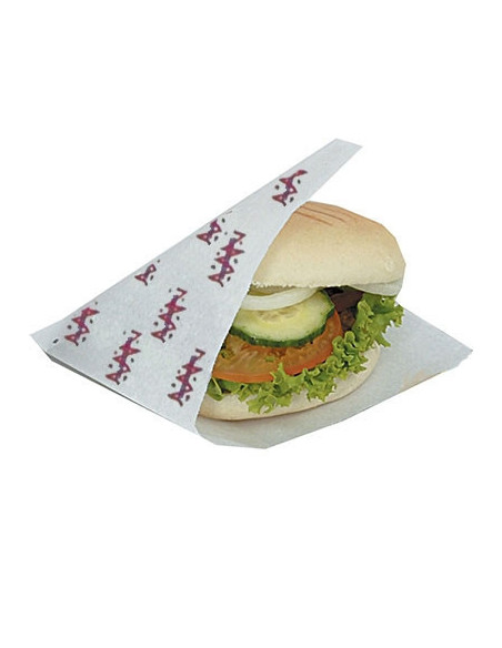 Burgerlomme Foodline hvid stor 15x18cm 1000stk/kar - 