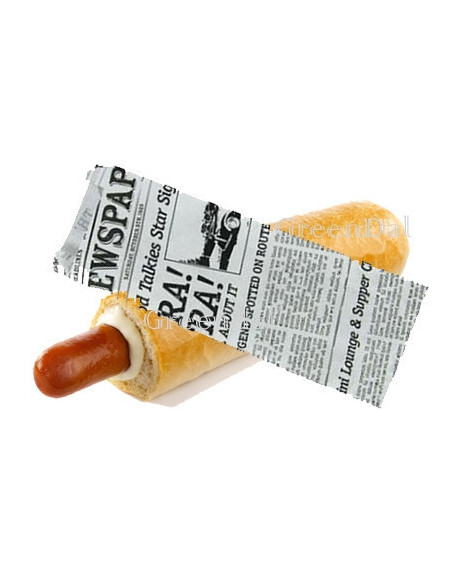 Fransk Hotdog Pose Avis Old News 1000stk/kar - 
