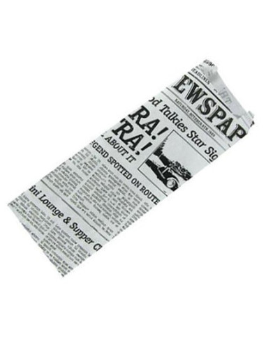 Fransk Hotdog Pose Avis Old News 1000stk/kar - 