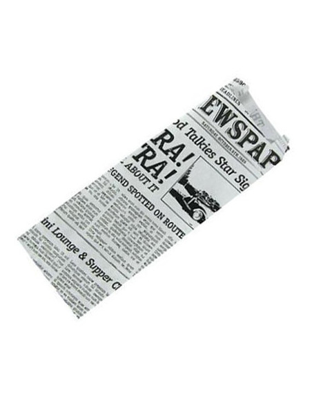 Fransk Hotdog Pose Avis Old News 1000stk/kar - 