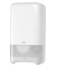 Dispenser Tork MidSize Twin T6 sort t/toiletpapir -  2