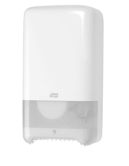 Dispenser Tork MidSize Twin T6 sort t/toiletpapir - 