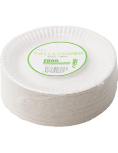 Tallerken Hvid Pap 15cm 20x100stk/kar - 