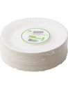 Tallerken Hvid Pap 18cm 10x100stk/kar - 
