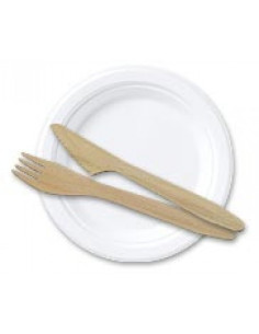 Plate White Cardboard 23cm 10x100pc/box -  2