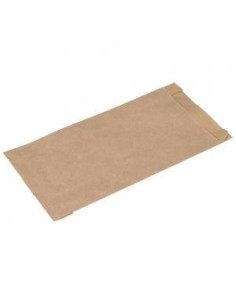 French Hot dog Bag Kraft Brown 1000pc/pack -  2