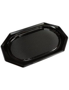 Serveringsfad Medium plast sort 45x30x3cm  100stk - 