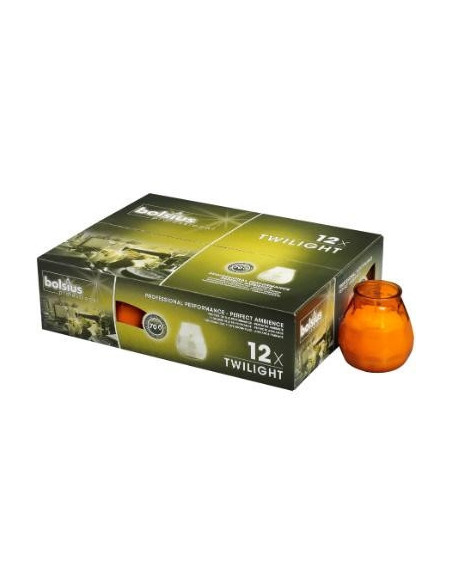 Lysbowle orange 70 timer 12stk/pak - 