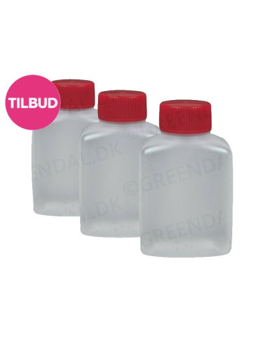 Soya flaske 30ml Klar inkl. låg 30x100stk/kar - 