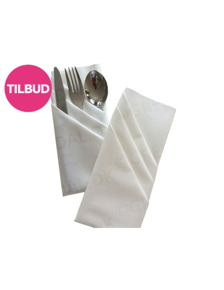 Serviet Duni 48x48cm Airlaid 1/4 fold Hvid 360stk/kar - 