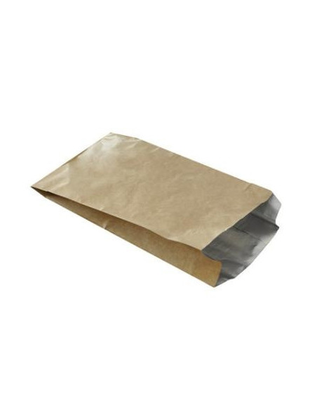 Grill bag brown w/inv. aluminium foil 250pc/pack - 