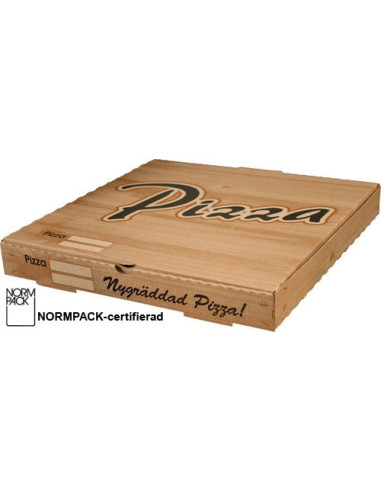 Pizza box 32x32x3cm Brown Normpack - 