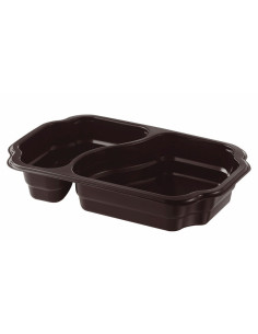 Take away tray PP 2-room 246pc/box - 