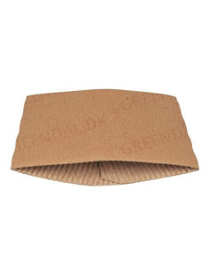 Cuff Large cardboard Brown sleeve 355/473ml (12/16 oz) - 