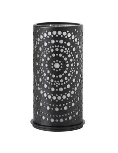 Lysestage t/LED metal 140x75mm Billy Sort 4stk/pak - 