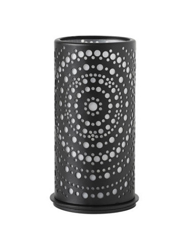 Lysestage t/LED metal 140x75mm Billy Sort 4stk/pak - 
